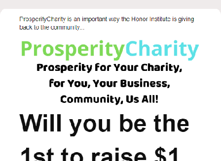 cheap ProsperityCharity $50 Contribution Worth $1,419!