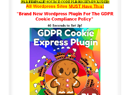 cheap [PLR Source Code] GDPR Cookie WordPress Plugin