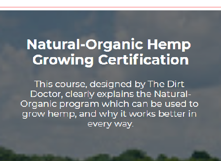 cheap Natural Organic Hemp-Growing Certification Course