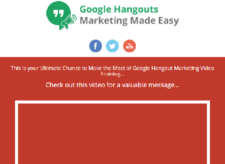 cheap Google Hangout Marketing Made Easy - Video Course