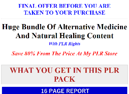 cheap Huge Bundle Of Alternative Medicine & Yoga PLR