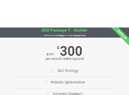 cheap SEO Builder Package