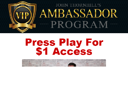 cheap John Thornhills Ambassador Program - $1 Trial