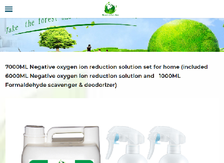 cheap New Negative ion product Negative oxygen ion reduction solution set for home 7000ML