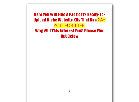 cheap 12 Niche WebSites Pack