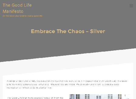 cheap Embrace The Chaos Course - Silver