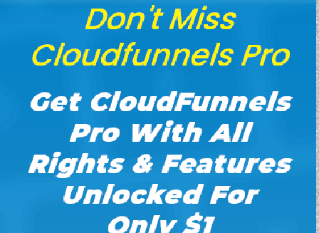 cheap CloudFunnels Pro Trial