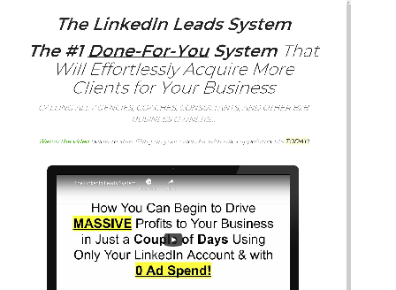 cheap The LinkedIn Leads System