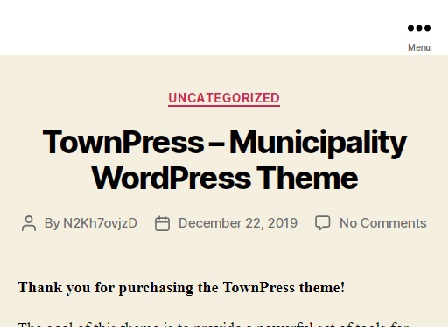 cheap TownPress - Municipality WordPress Theme