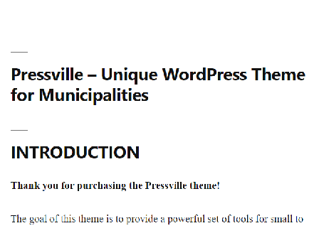 cheap Pressville  Unique WordPress Theme for Municipalities