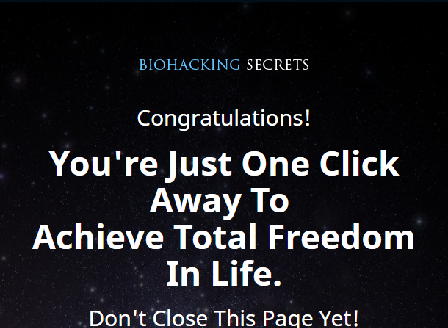 cheap Biohacking Secrets Video Upgrade