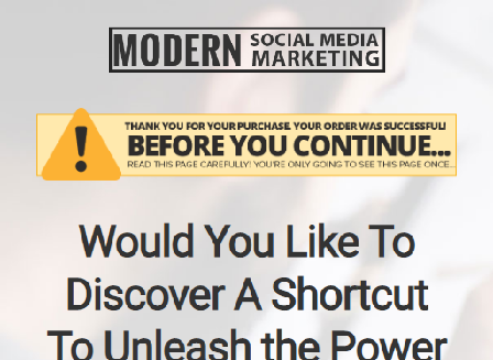 cheap Modern Social Media Marketing Video Course