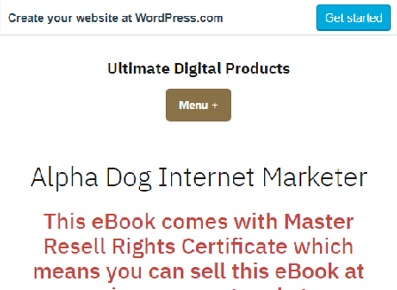 cheap Alpha Dog Internet Marketer