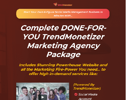cheap TrendMonetizer DFY Social Media Marketing Agency Kit