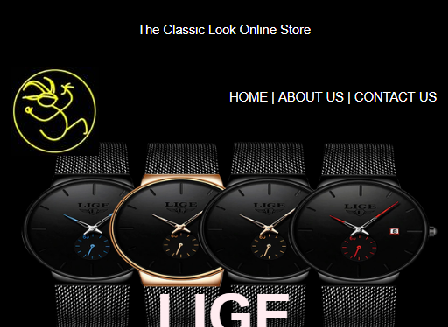 cheap LIGE Black & Red Waterproof and Shockproof Watch with automatic calendar