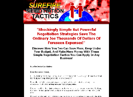 cheap SureFire Negotiation Tactics