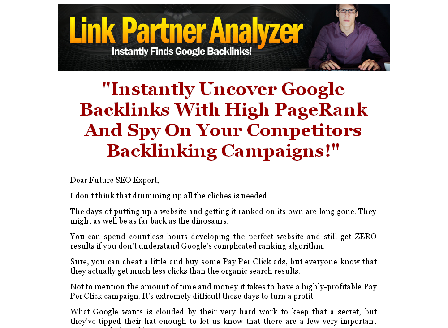 cheap Instantly Uncover Google Backlinks With High PageRank And Spy On Your Competitors Backlinking
