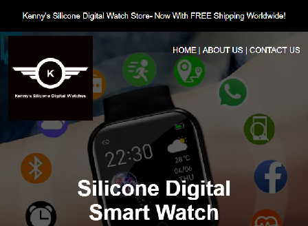 cheap Silicone Digital Smart Watch White