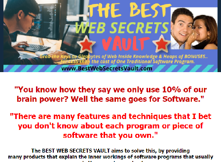 cheap BEST WEB SECRETS VAULT - 94 Products + 20-Product Bonus