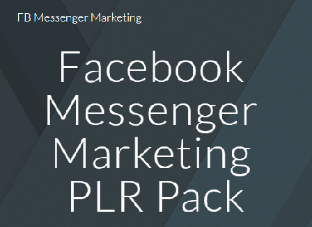 cheap Facebook Messenger Marketing PLR Pack