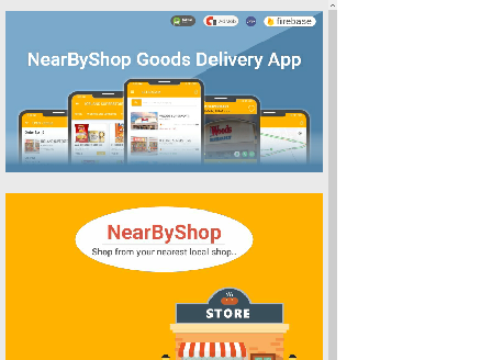 cheap NearByShop-Grocery Delivery App with code and admin panel
