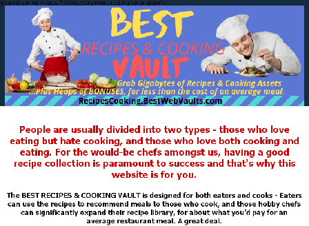 cheap BEST RECIPES & COOKING VAULT - 76 Products + 5.6 Gigs of Bonuses