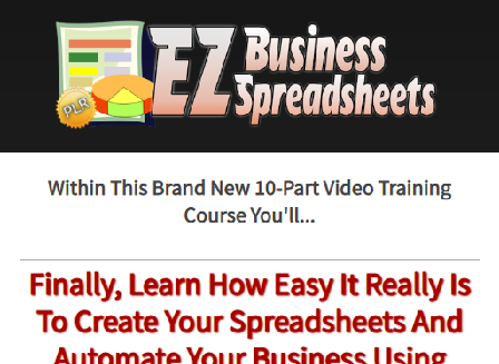 cheap EZ Business Spreadsheets - PLR Videos