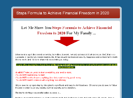 cheap Steps Formula to Achieve Financial Freedom in 2020