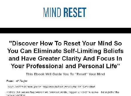 cheap Mind Reset
