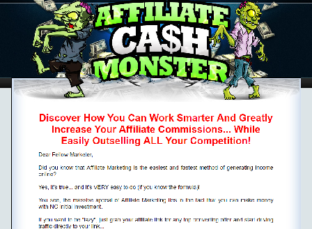 cheap Reseller Affiliate Cash Monster Video Training Course