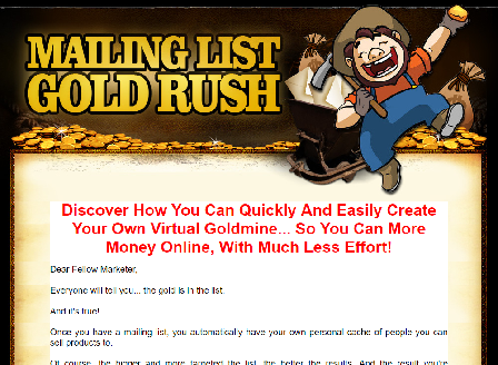 cheap Reseller Mailing List Gold Rush