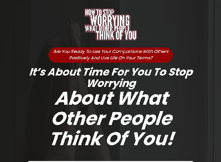 cheap How To Stop Worrying What Other People Think Of You