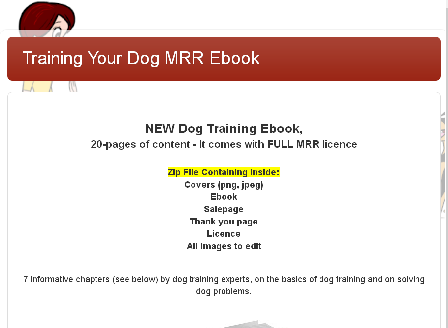 cheap Training Your Dog Ebook Complete Master Resell Rights