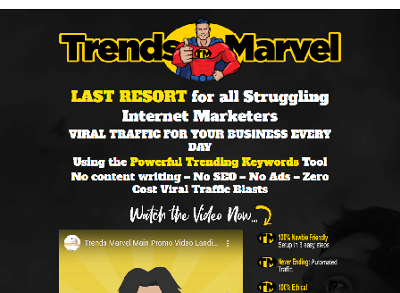 cheap Trends Marvel - Viral Traffic in 60 Mins basic