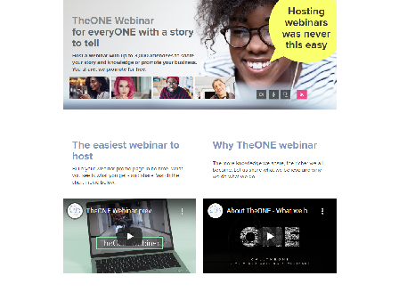 cheap TheONE  Webinar Lite  $9.99/month Unlimited webinar hosting up to 3000 attendees