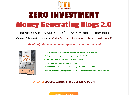 cheap Zero Investment Money Generating Blogs 2.0