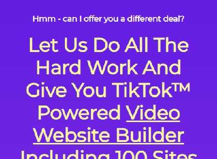 cheap VideoTik 100 Sites