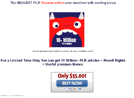 cheap 10 Million+ PLR ARTICLES MONSTER PACKAGE![2 Bonus]