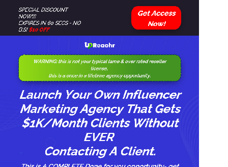 cheap Upreachr Done-for-you Agency - DS