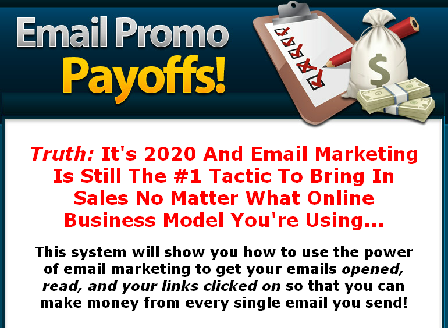 cheap Email Promo Payoffs