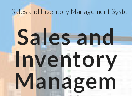 cheap Sales and Inventory Managements System