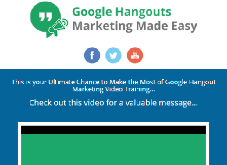 cheap Google Hangout Marketing Video Training