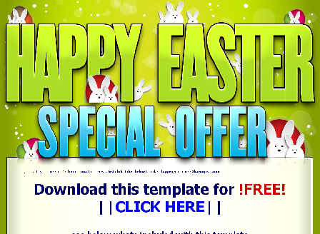 cheap Happy Easter Web Template - PLR Licence