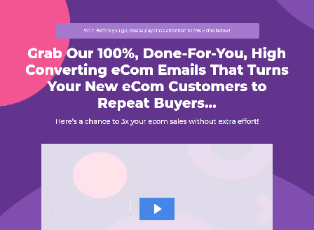 cheap Stormerce  - Done For You eCom Emails Swipes