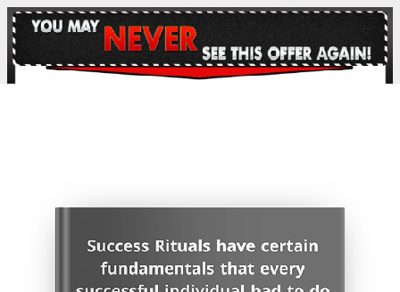 cheap Success Rituals Have Certain Fundamentals That every Successful Individual had To Do