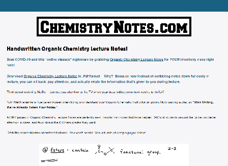 cheap Full Course Organic Chemistry Lectures