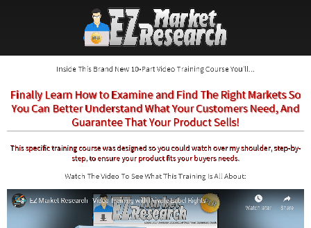 cheap EZ Market Research - PLR Videos