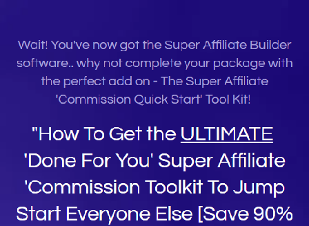 cheap Super Affiliate Builder Commissions Toolkit