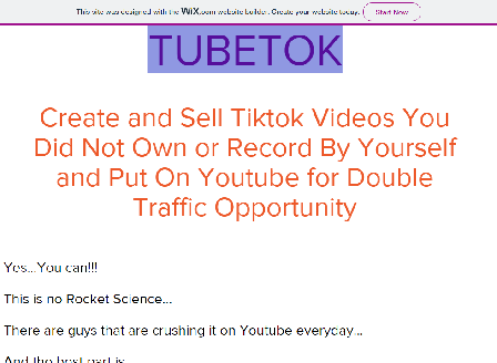cheap TubeTok- Create and Make Tiktok Videos  Without Recording It Yourself