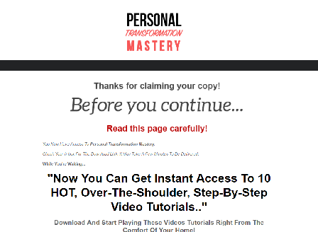 cheap Personal Transformation Mastery Gold